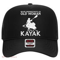 Kayaking Never Underestimate An Old With A Kayak Meaningful Gift Hat thumb 0