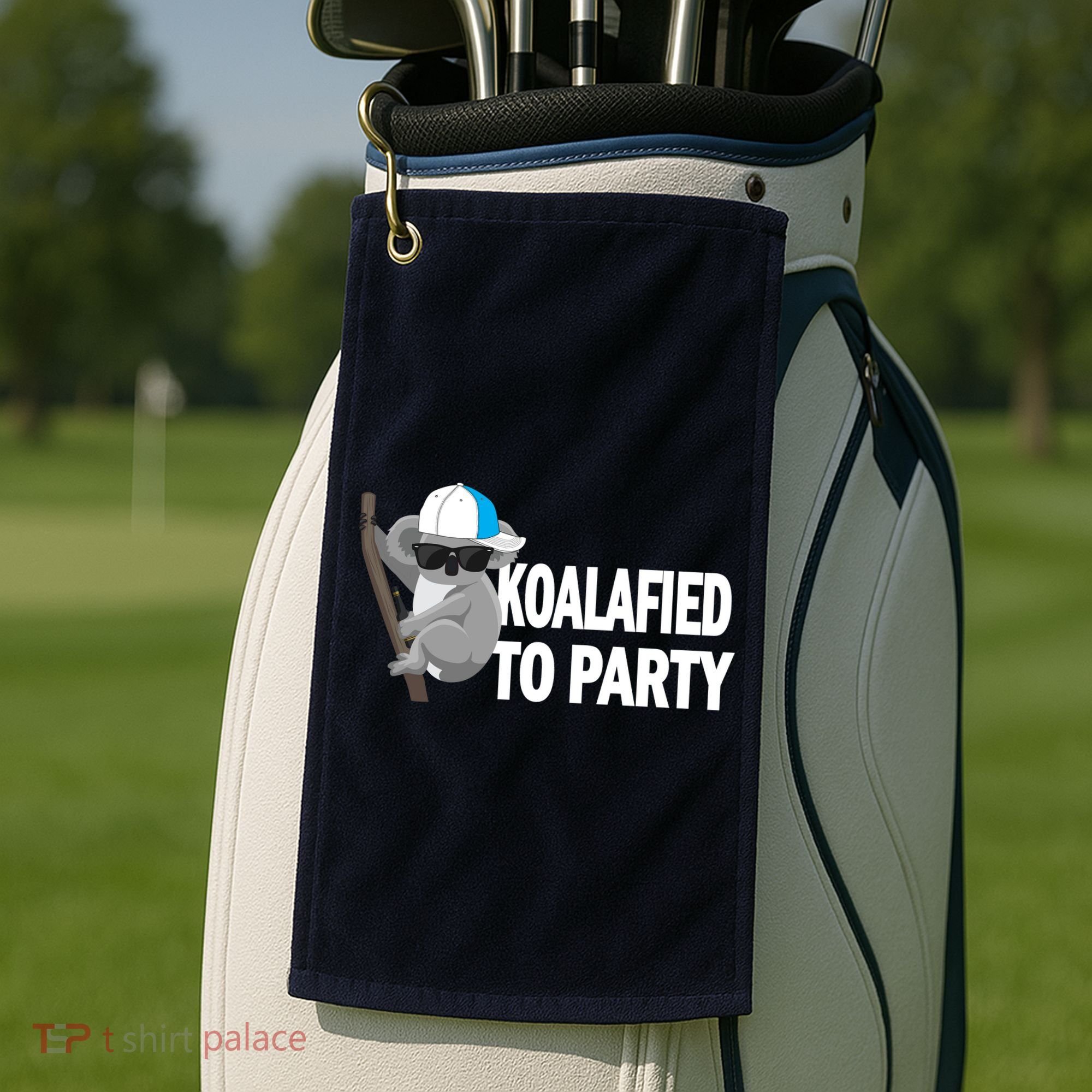 Koalafied To Party Golf Towel