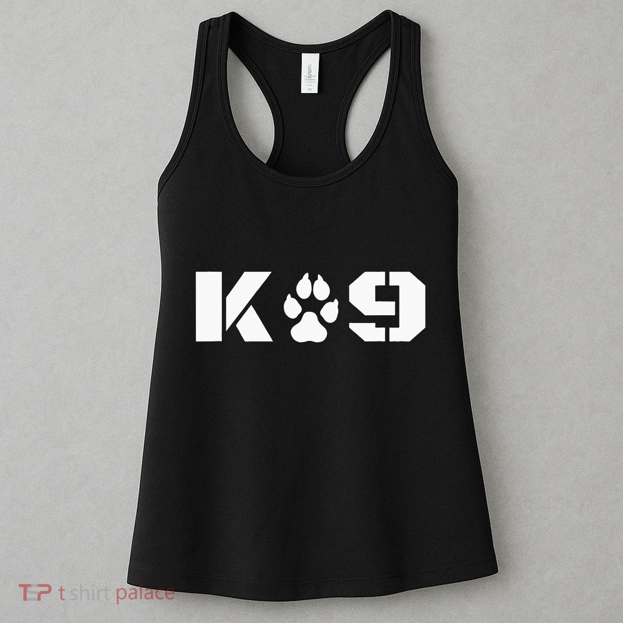 K9 Officer Canine K9 Unit Police Dog Paw Handler Trainer Women's Tank Top