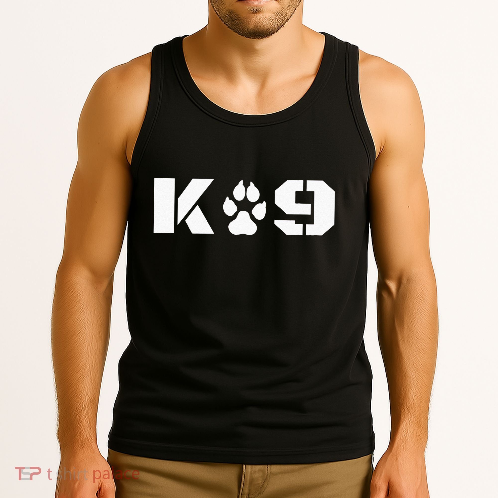 K9 Officer Canine K9 Unit Police Dog Paw Handler Trainer Tank Top