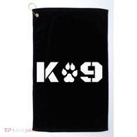 K9 Officer Canine K9 Unit Police Dog Paw Handler Trainer Golf Towel thumb 0