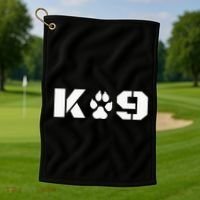 K9 Officer Canine K9 Unit Police Dog Paw Handler Trainer Golf Towel thumb 1