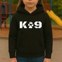 K9 Officer Canine K9 Unit Police Dog Paw Handler Trainer Kids Hoodie thumb 3