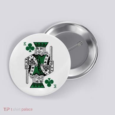King Of Clubs Button