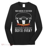 Kitchen Outdoor Campfire Cooking Dutch Oven Long Sleeve Shirt thumb 0