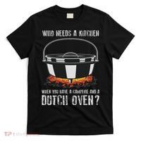 Kitchen Outdoor Campfire Cooking Dutch Oven T-Shirt thumb 0