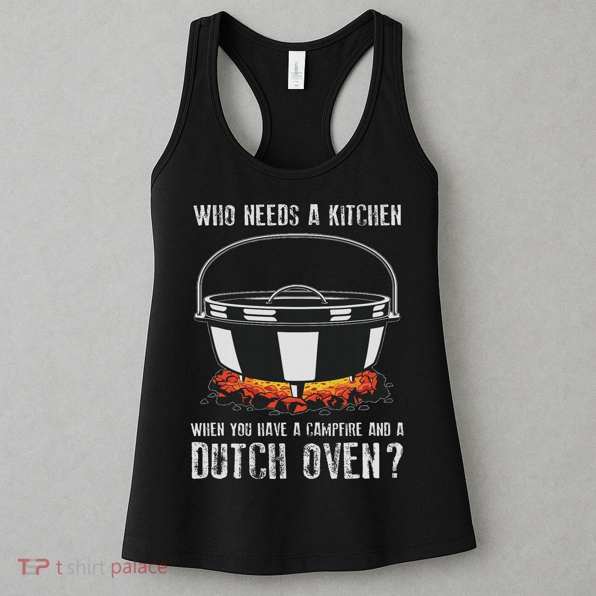 Kitchen Outdoor Campfire Cooking Dutch Oven Women's Tank Top