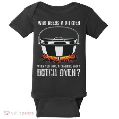 Kitchen Outdoor Campfire Cooking Dutch Oven Baby Bodysuit