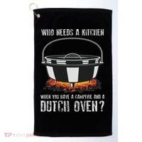 Kitchen Outdoor Campfire Cooking Dutch Oven Golf Towel thumb 0
