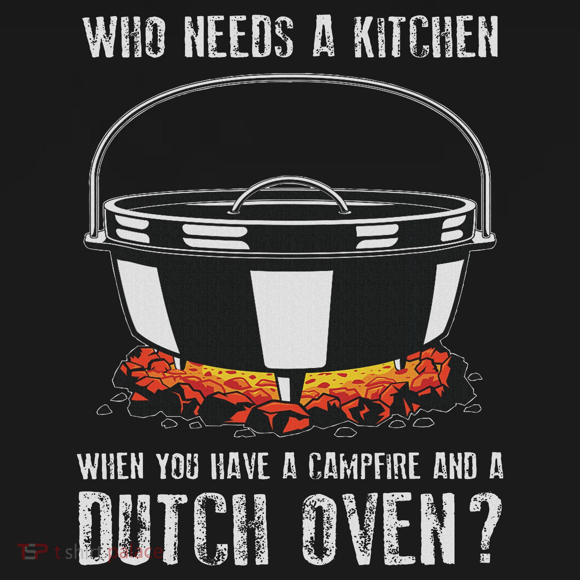 Kitchen Outdoor Campfire Cooking Dutch Oven Women's Long Sleeve Shirt