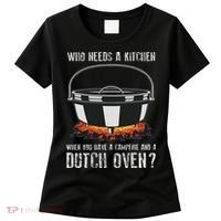 Kitchen Outdoor Campfire Cooking Dutch Oven Women's T-Shirt thumb 0