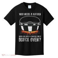 Kitchen Outdoor Campfire Cooking Dutch Oven Kids T-Shirt thumb 0