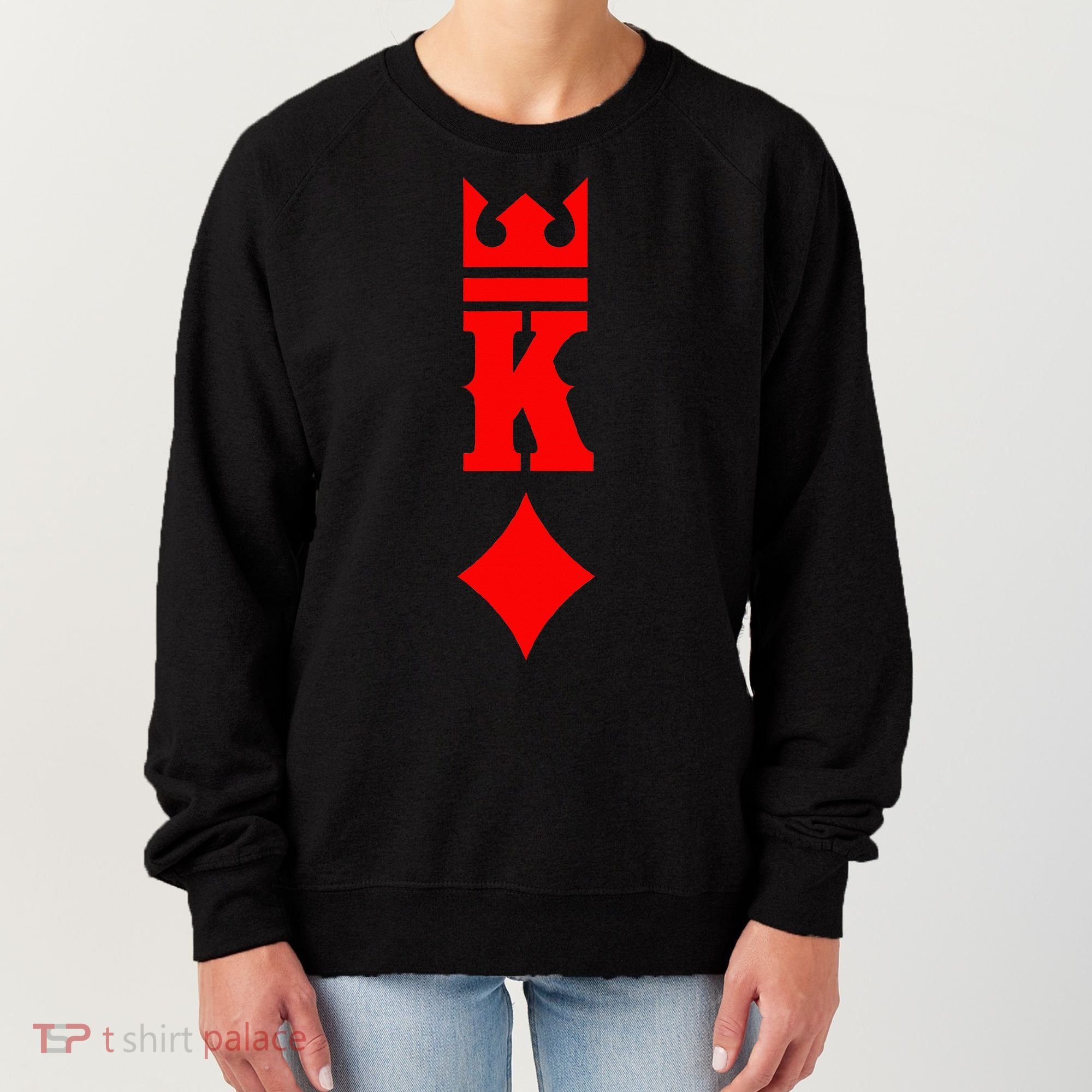 King Of Diamonds Halloween Playing Cards Women's Sweatshirt