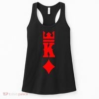 King Of Diamonds Halloween Playing Cards Women's Tank Top thumb 0
