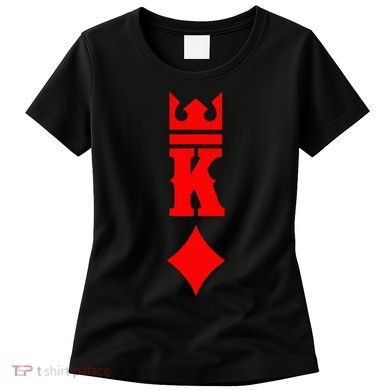 King Of Diamonds Halloween Playing Cards Women's T-Shirt