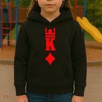King Of Diamonds Halloween Playing Cards Kids Hoodie thumb 3