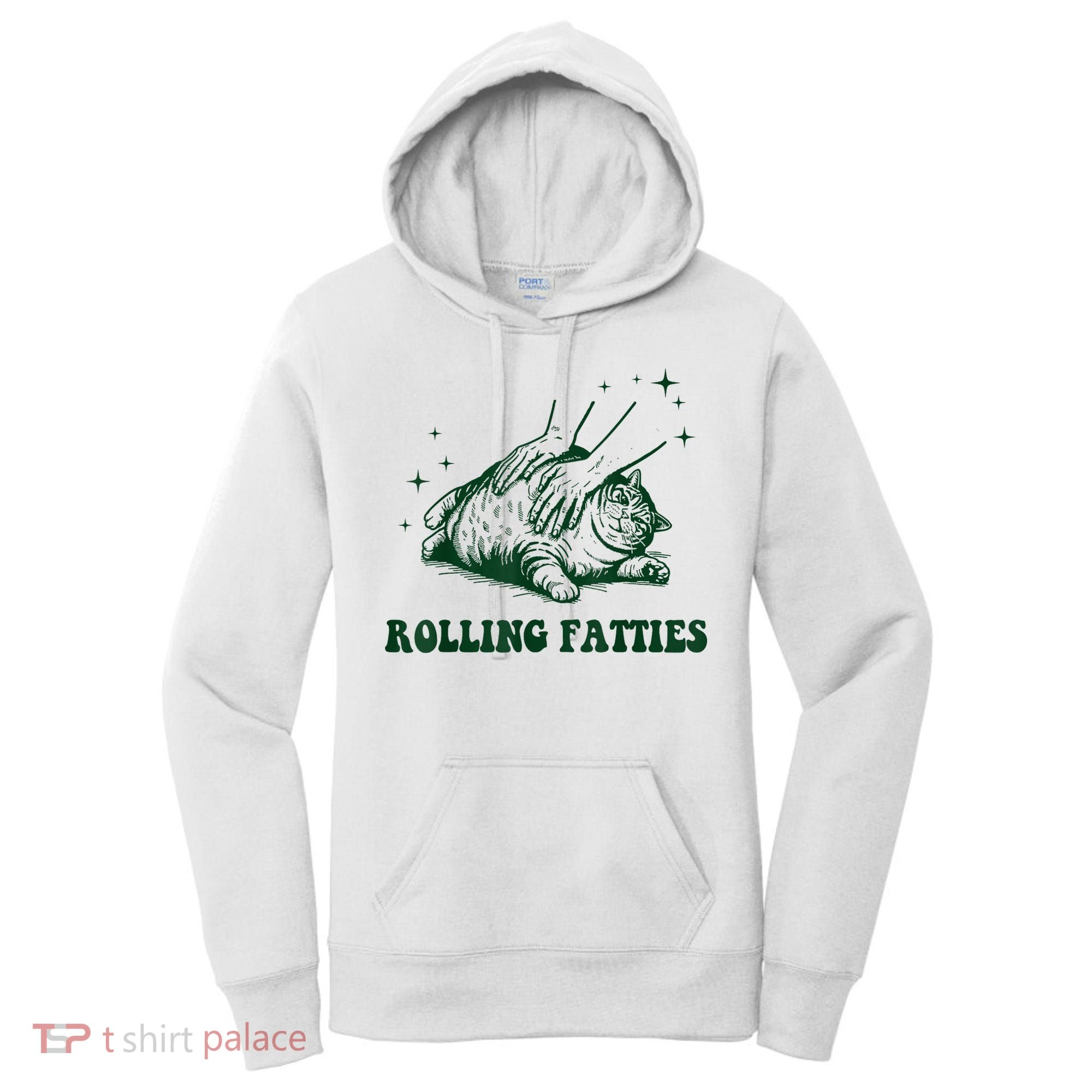 Kitten Owner Funny Rolling Fatties Cat Funny Cute Cat Lover Women's Hoodie