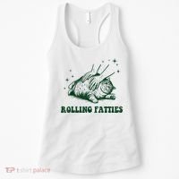 Kitten Owner Funny Rolling Fatties Cat Funny Cute Cat Lover Women's Tank Top thumb 0