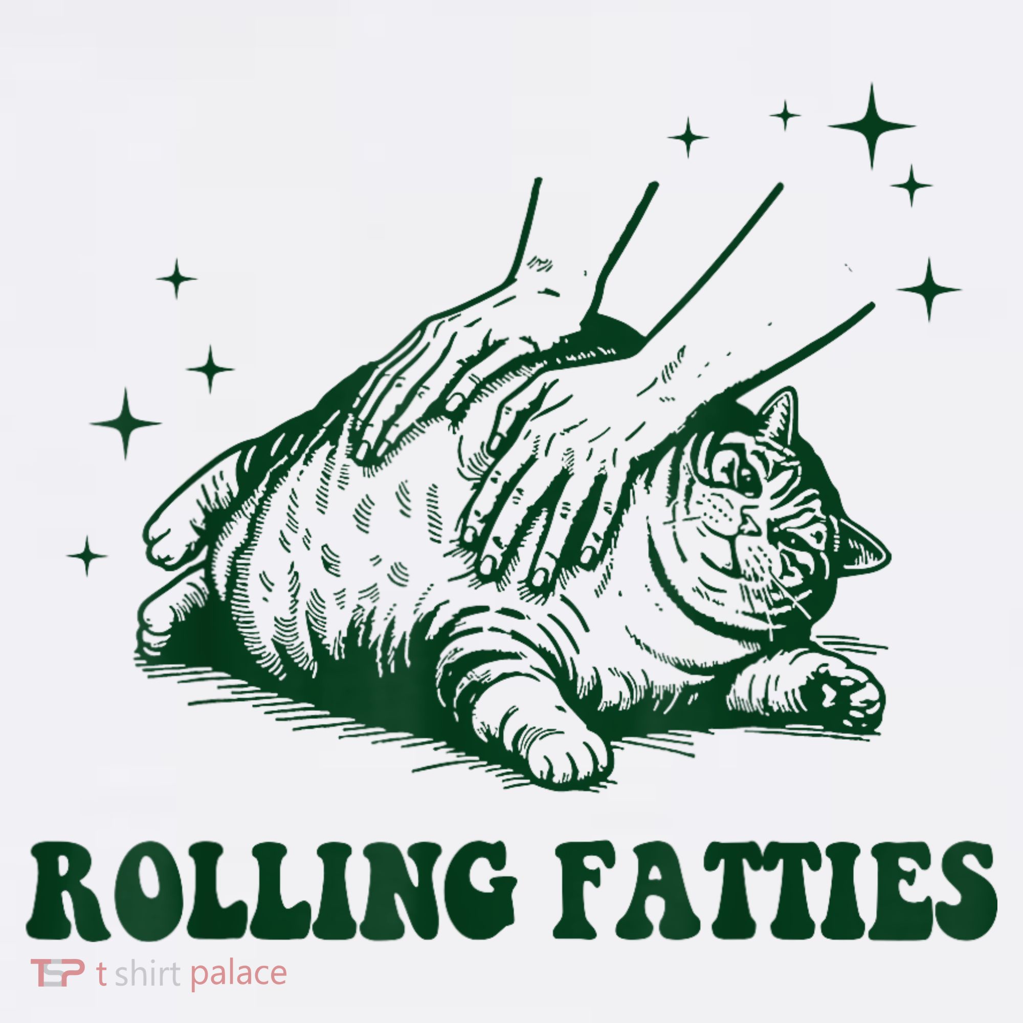 Kitten Owner Funny Rolling Fatties Cat Funny Cute Cat Lover Tall Hoodie