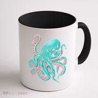 Kraken Octopus Gift Coffee Mug thumb 1