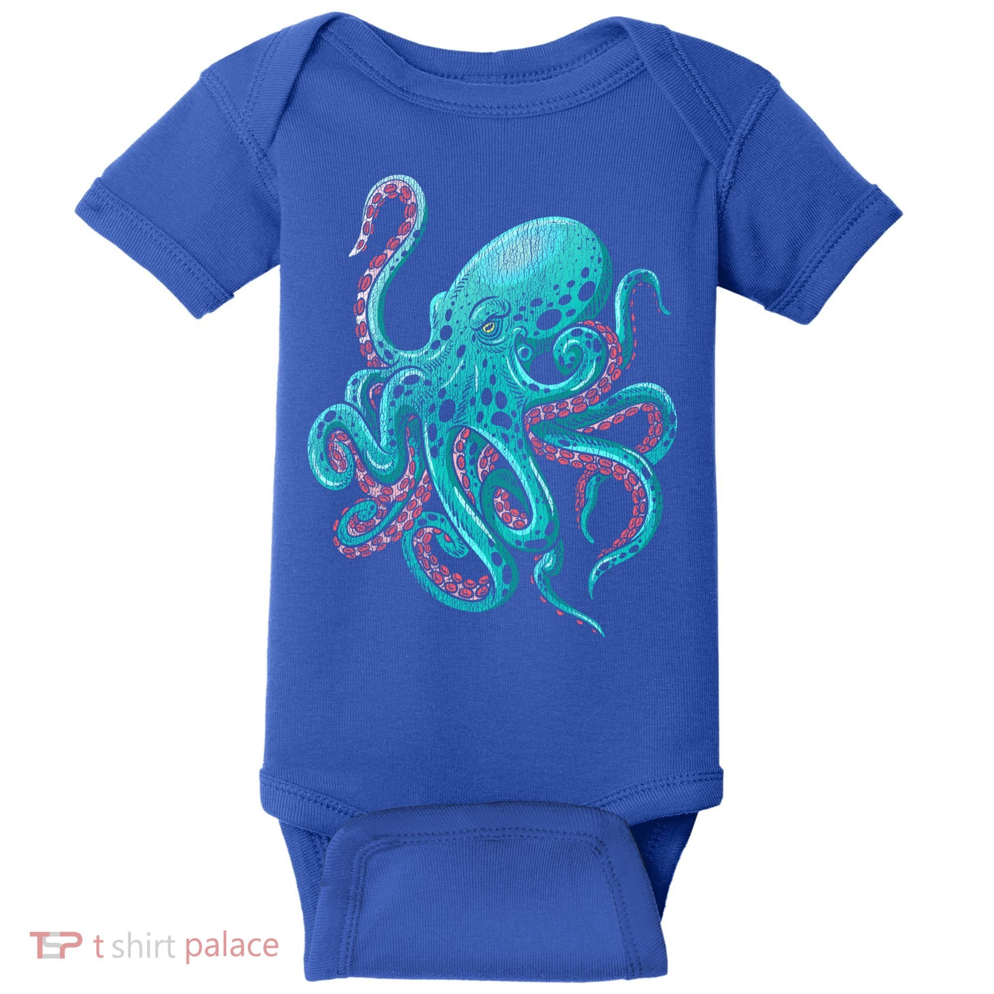 Kraken Octopus Gift Baby Bodysuit