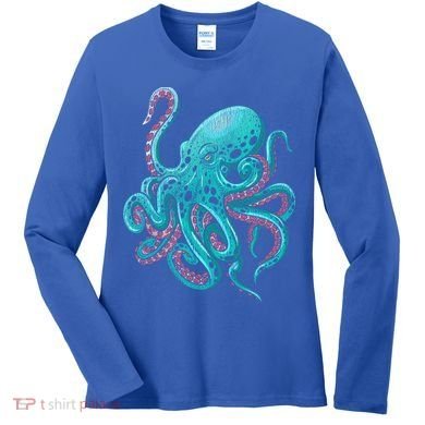 Kraken Octopus Gift Women's Long Sleeve Shirt