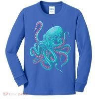 Kraken Octopus Gift Kids Long Sleeve Shirt thumb 0