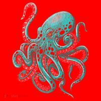 Kraken Octopus Gift Santa Hat thumb 1