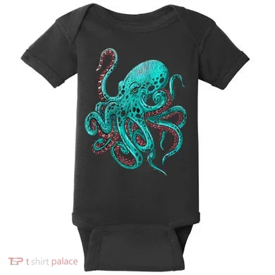 Kraken Octopus Gift Baby Bodysuit