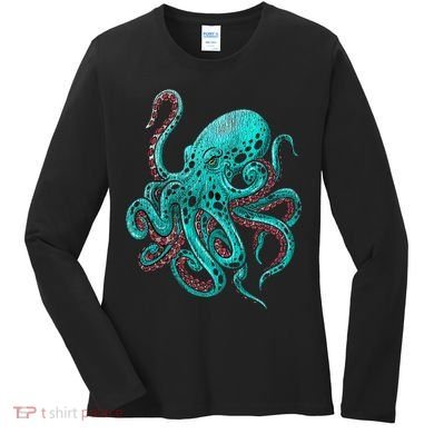 Kraken Octopus Gift Women's Long Sleeve Shirt