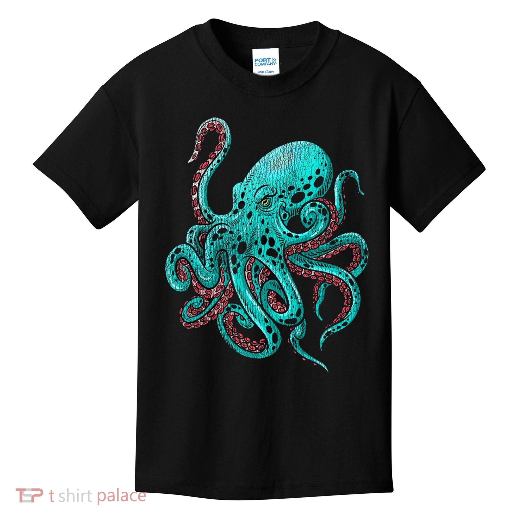 Kraken Octopus Gift Kids T-Shirt