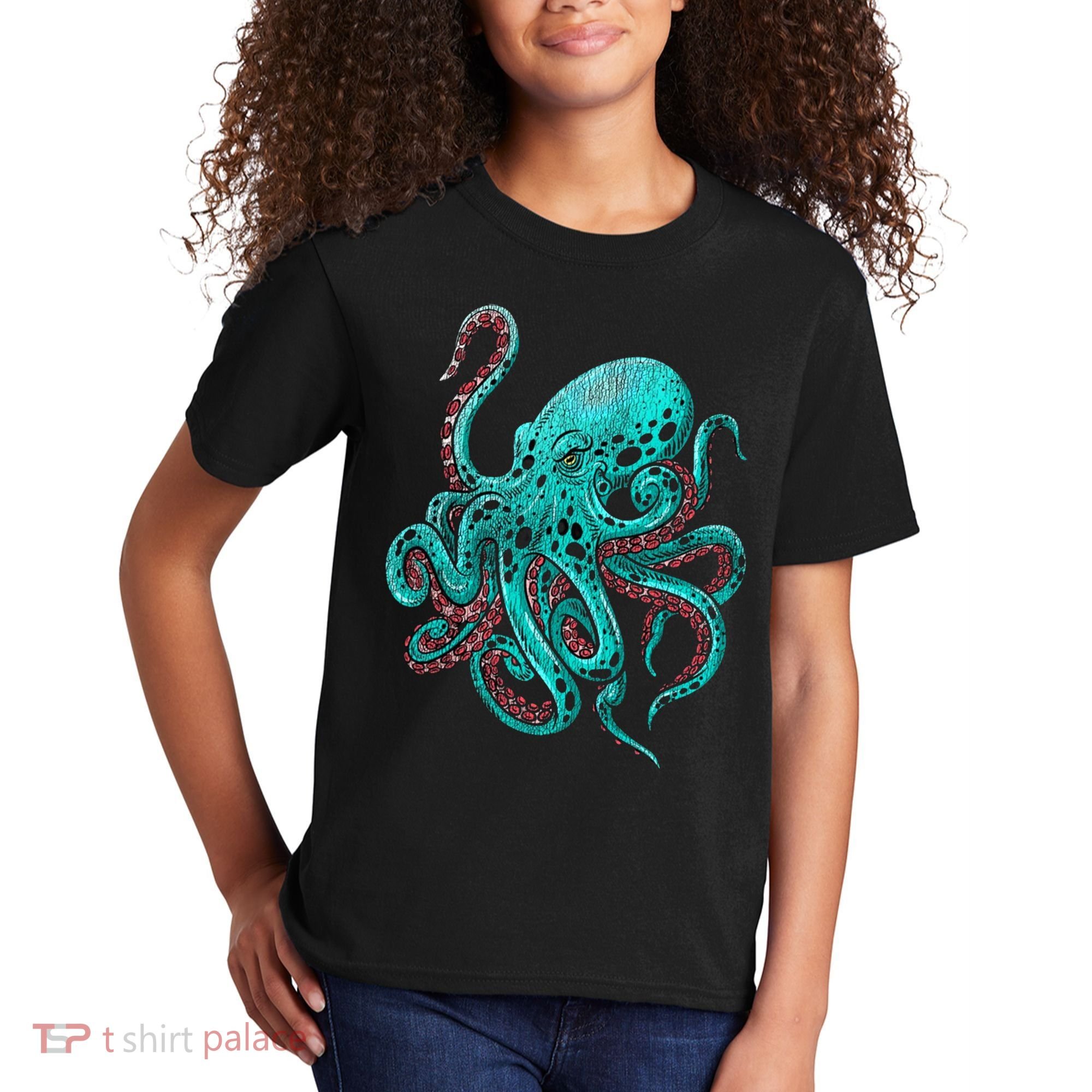 Kraken Octopus Gift Kids T-Shirt
