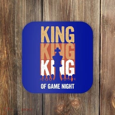 King Of Game Night Funny Gift Coaster