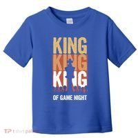 King Of Game Night Funny Gift Toddler T-Shirt thumb 0