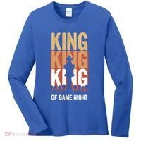 King Of Game Night Funny Gift Women's Long Sleeve Shirt thumb 0