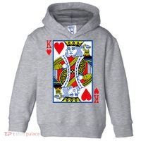 King Of Hearts Costume Playing Card Poker Toddler Hoodie thumb 0