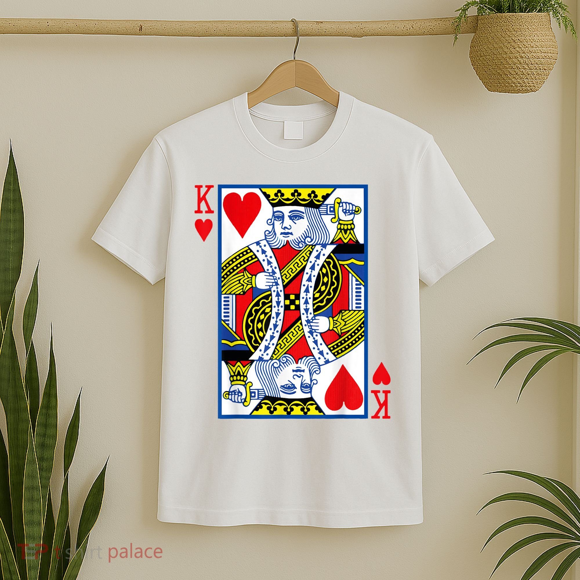King Of Hearts Costume Playing Card Poker T-Shirt