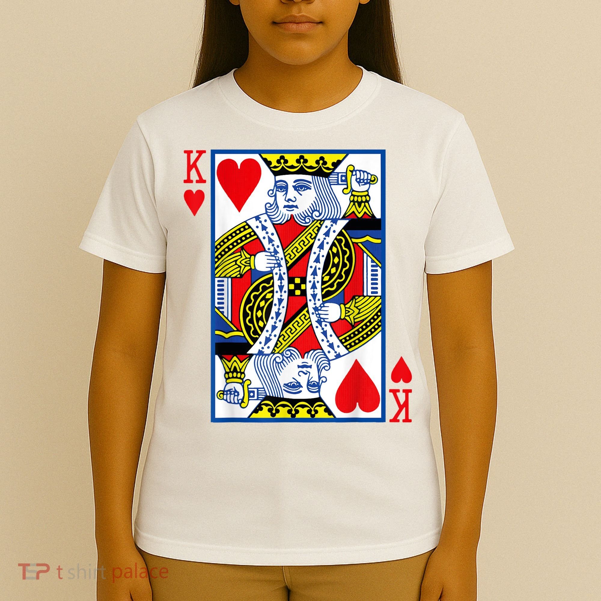 King Of Hearts Costume Playing Card Poker T-Shirt