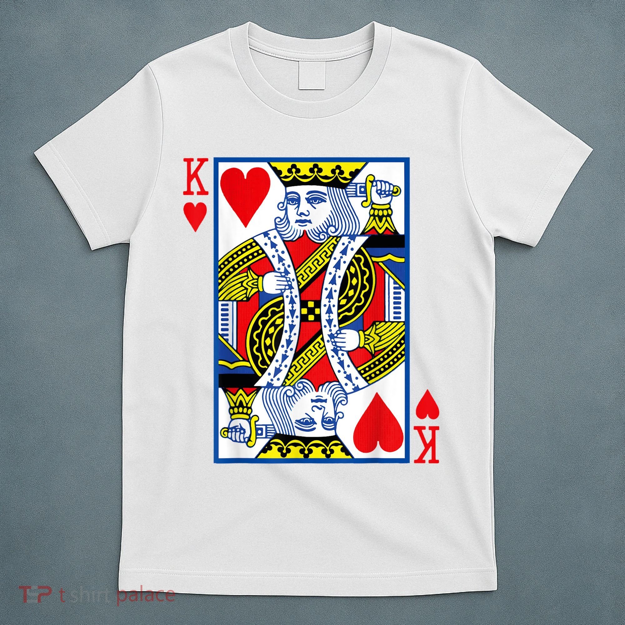 King Of Hearts Costume Playing Card Poker T-Shirt