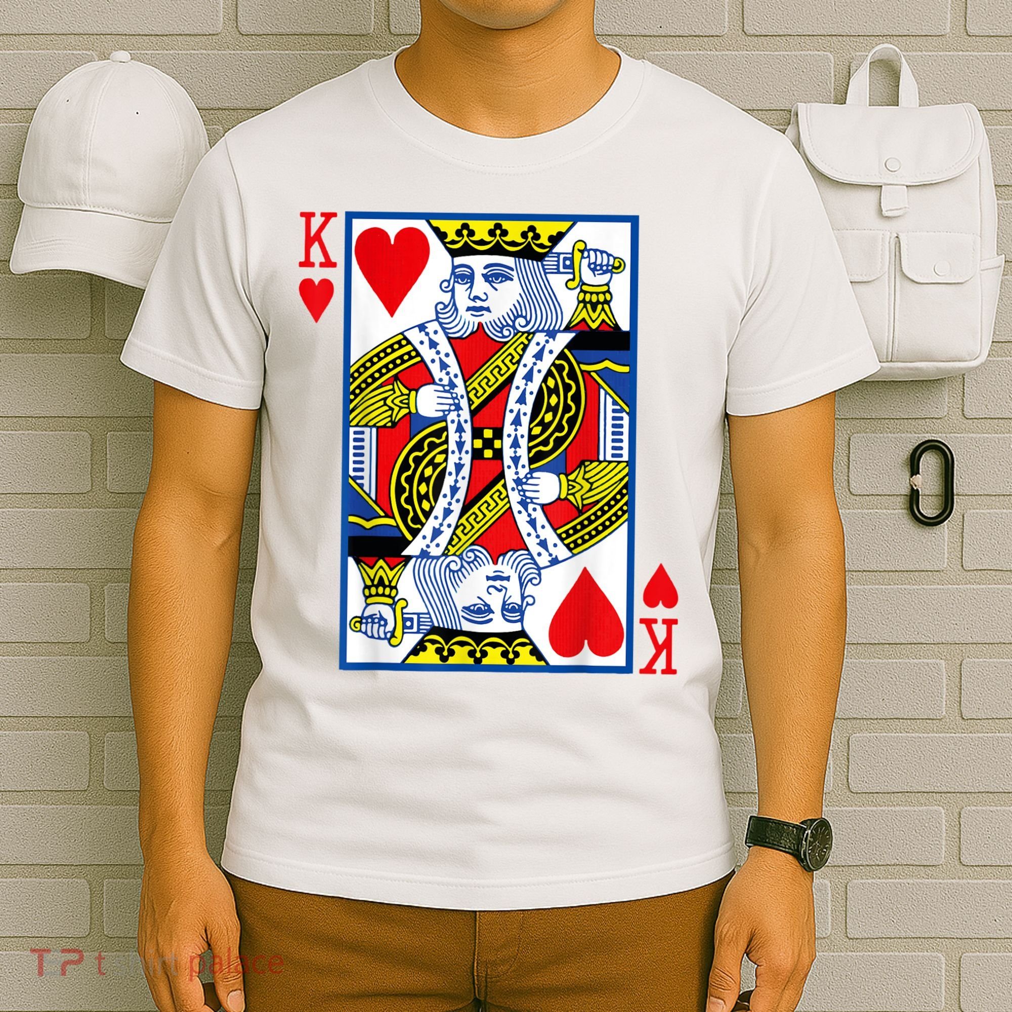 King Of Hearts Costume Playing Card Poker T-Shirt