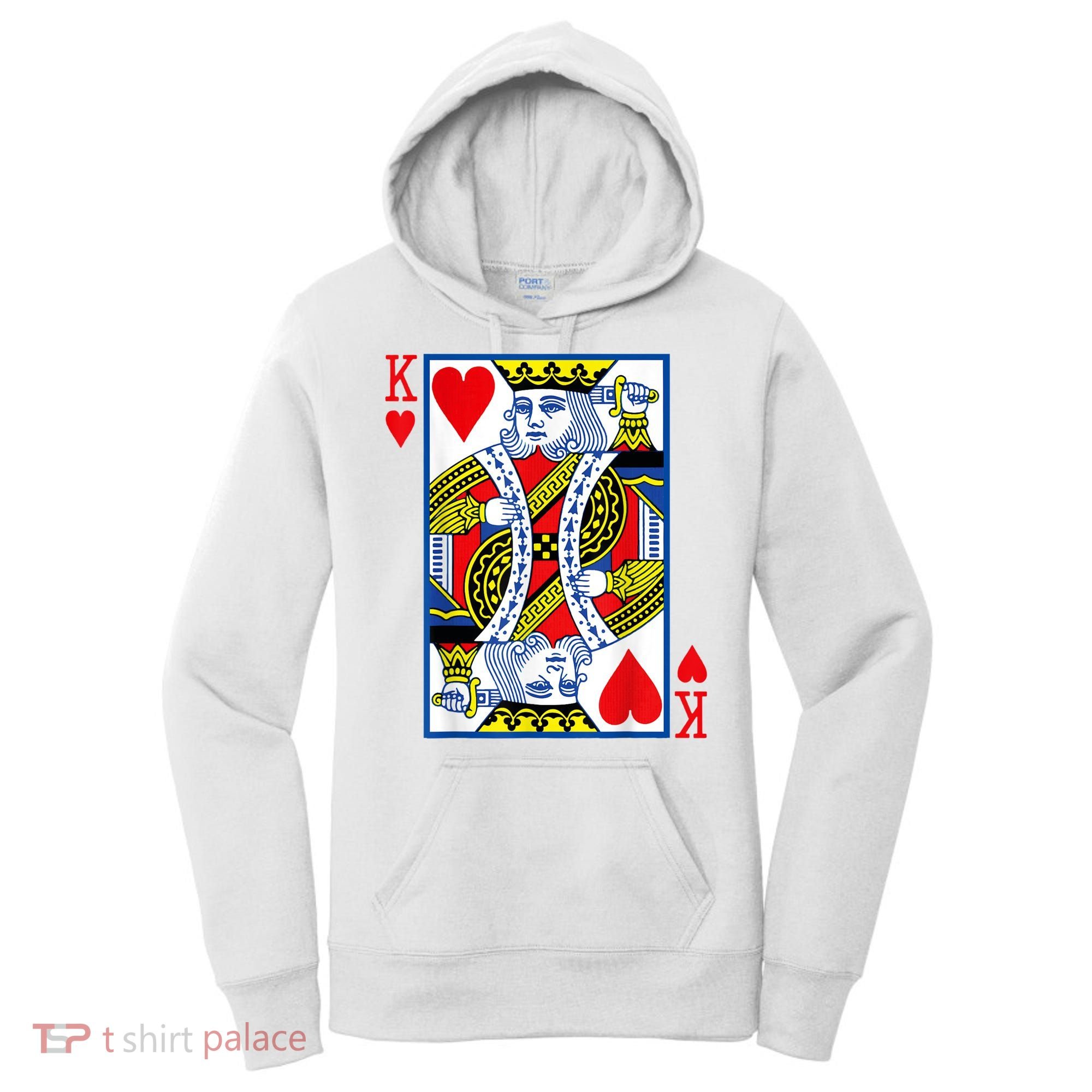 King Of Hearts Costume Playing Card Poker Women's Hoodie