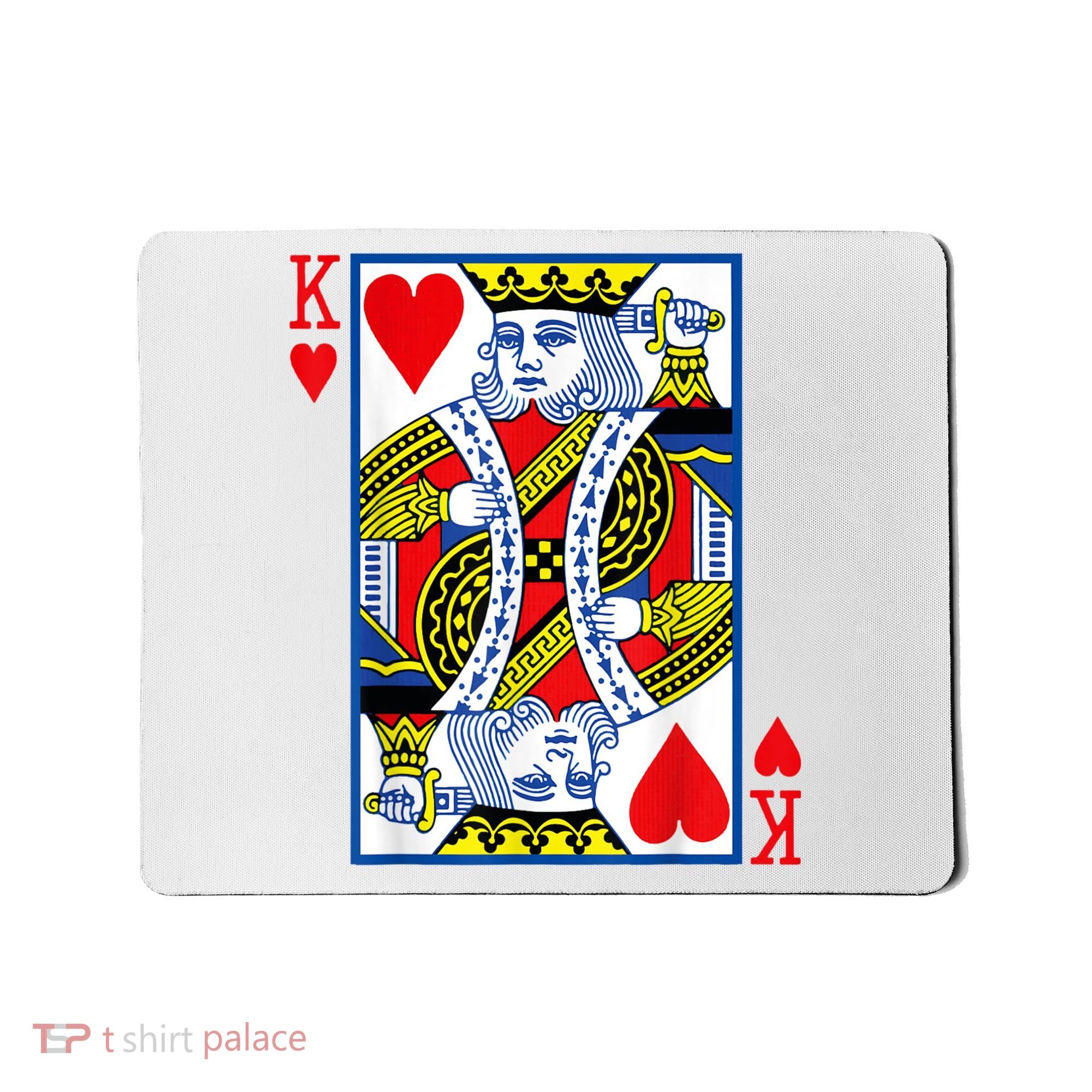King Of Hearts Costume Playing Card Poker Mousepad