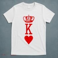 King Of Hearts Vintage Crown Engraving Card T-Shirt thumb 5