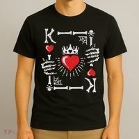 King Of Hearts Card Costume Halloween King Of Hearts T-Shirt thumb 3