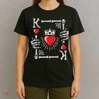 King Of Hearts Card Costume Halloween King Of Hearts T-Shirt thumb 4