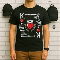 King Of Hearts Card Costume Halloween King Of Hearts T-Shirt thumb 6