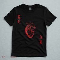 King Of Hearts Vintage Crown Engraving Card T-Shirt thumb 5