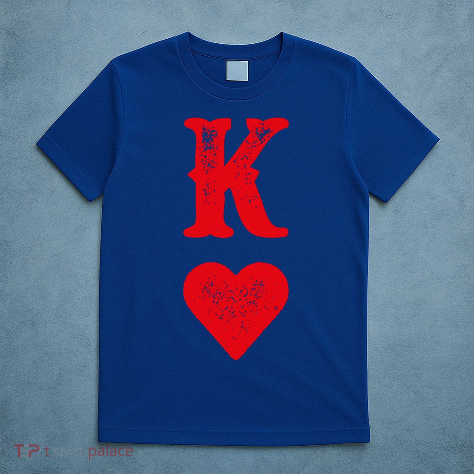 King Of Hearts Playing Cards Couples Halloween Costume Gift T-Shirt