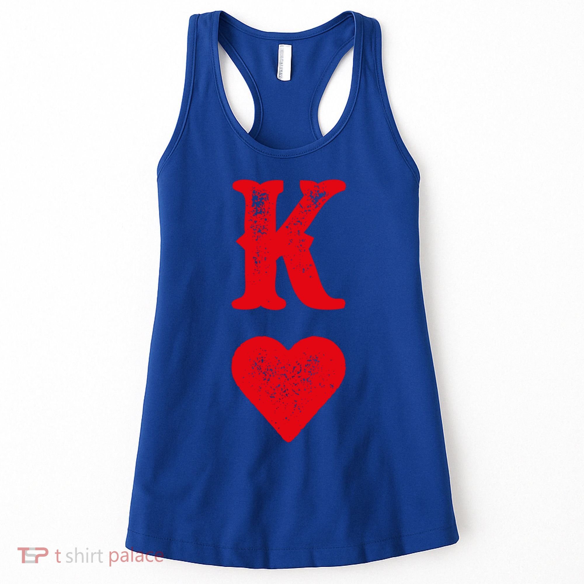 King Of Hearts Playing Cards Couples Halloween Costume Gift Women's Tank Top