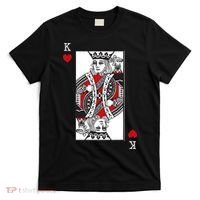 King Of Hearts Valentines Day Cool Playing Card Poker Casino T-Shirt thumb 0